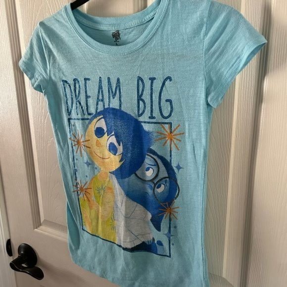 Pixar Inside Out Sz Girls Large Joy & Sadness Graphic T-Shirt - Picture 7 of 12